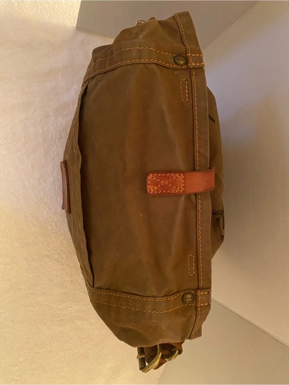 Campomaggi Teodorano Canvas & Leather Tote Bag - Made in Italy-Vintage Look